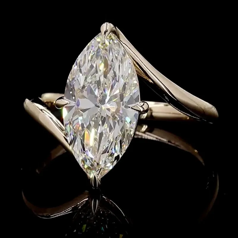 Marquise Solitaire Ring, design GD-SR-048