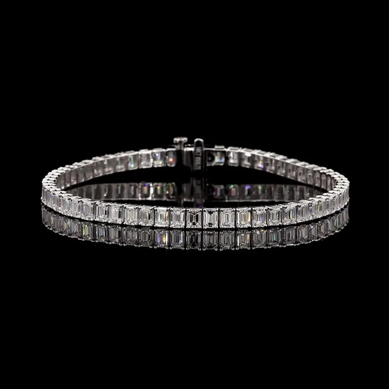 Emerald-Cut Tennis Bracelet, design GD-TB-001