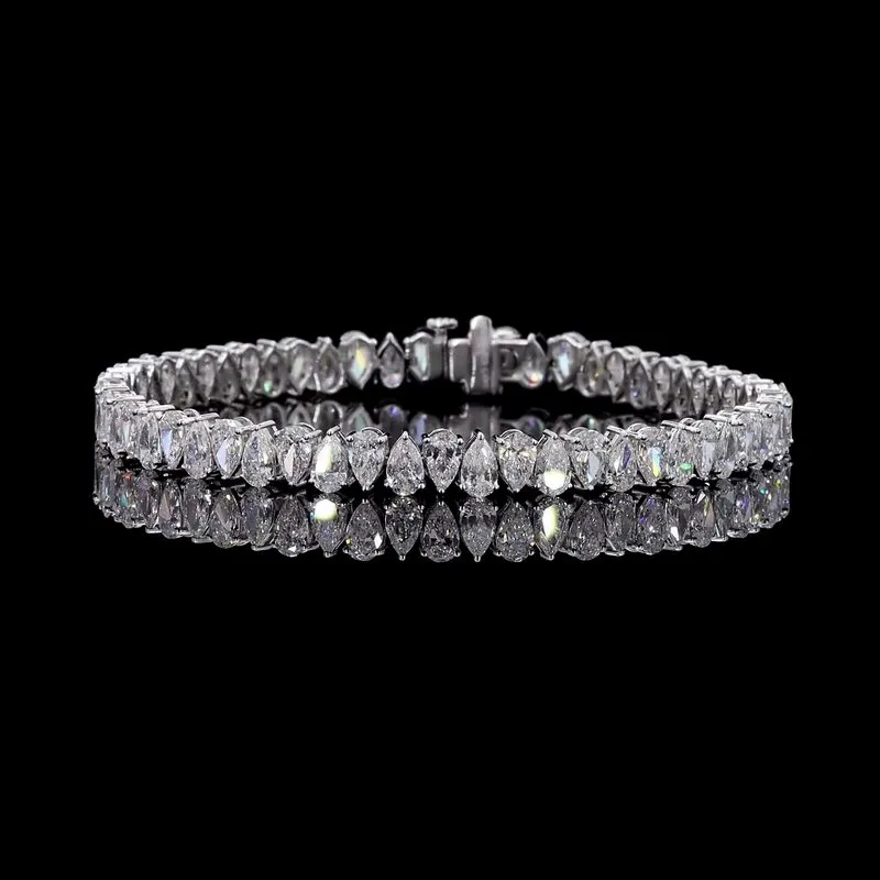 Pear Tennis Bracelet, design GD-TB-003