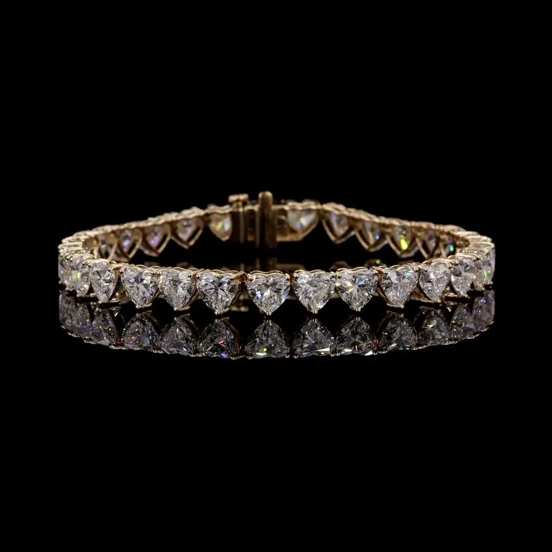 Heart Tennis Bracelet, design GD-TB-006