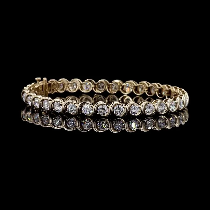Round Tennis Bracelet, design GD-TB-007