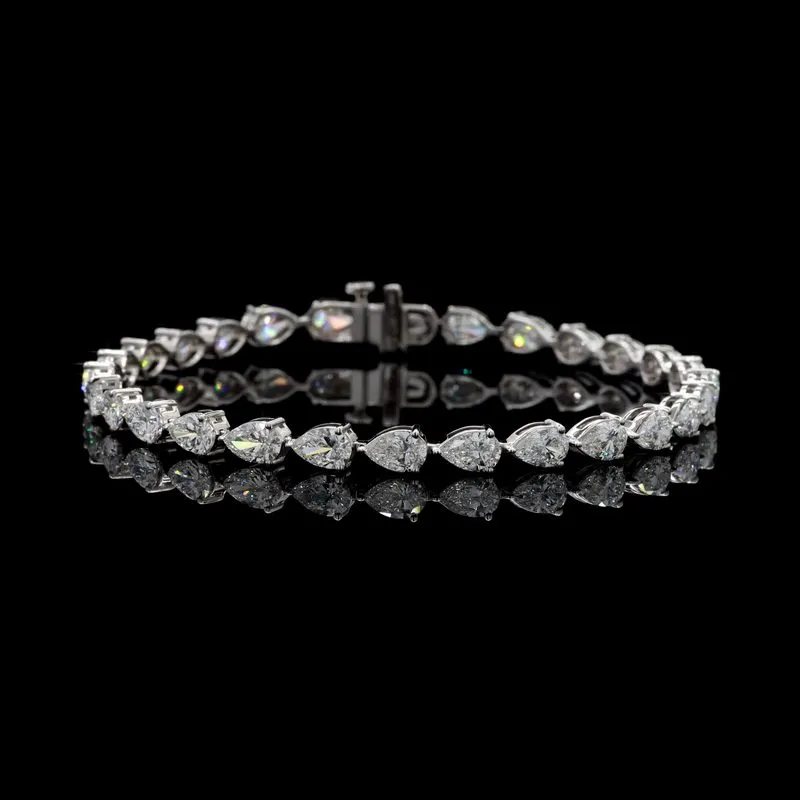 Pear Tennis Bracelet, design GD-TB-010