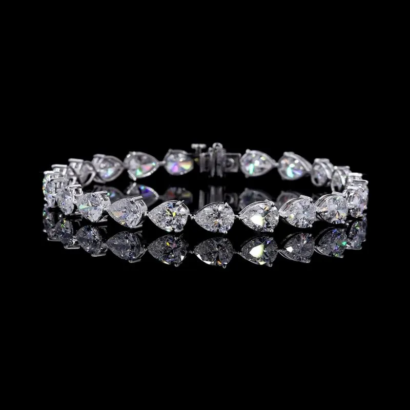 Pear Tennis Bracelet, design GD-TB-013