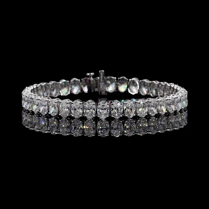 Oval Tennis Bracelet, design GD-TB-020