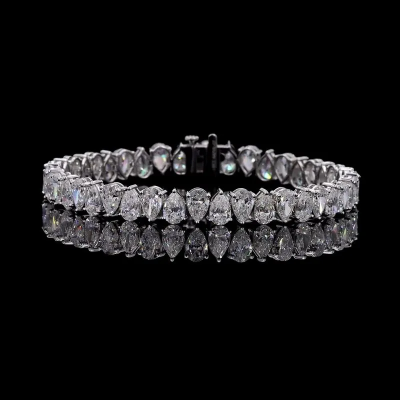 Pear Tennis Bracelet, design GD-TB-021