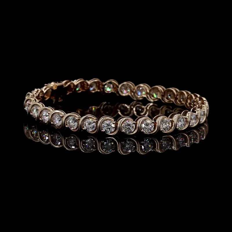 Round Tennis Bracelet, design GD-TB-022