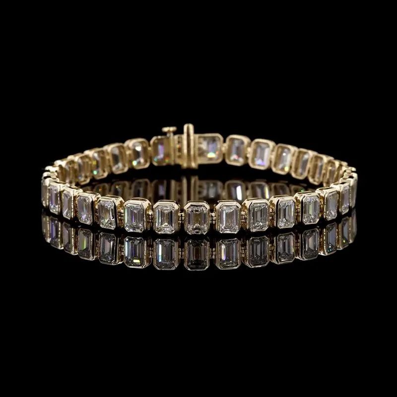 Emerald-Cut Tennis Bracelet, design GD-TB-028