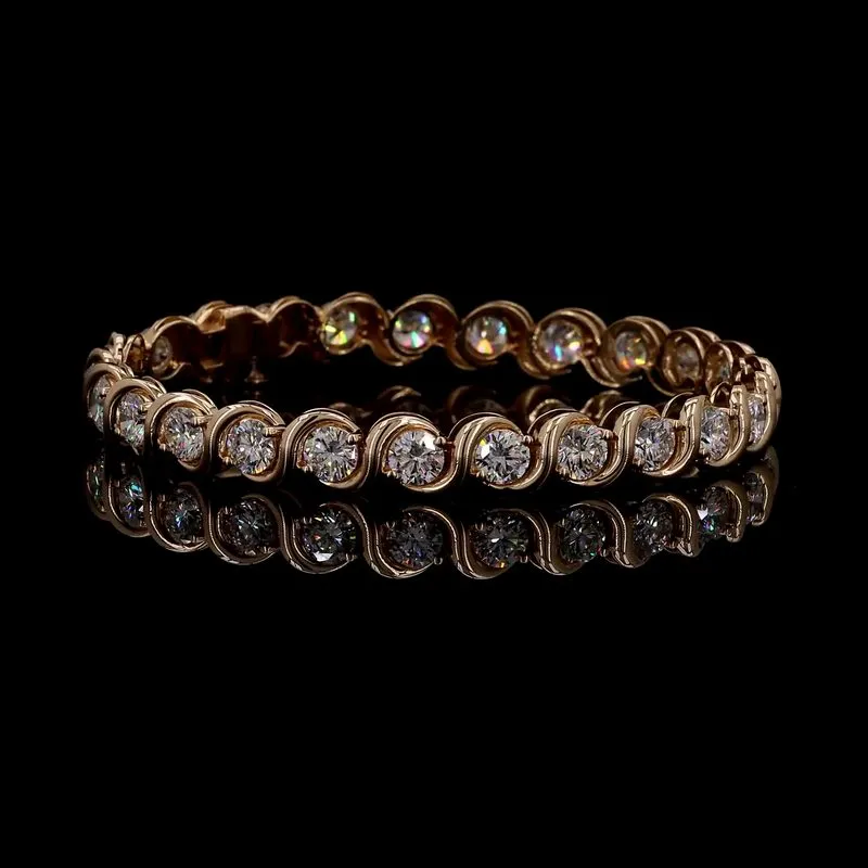Round Tennis Bracelet, design GD-TB-029