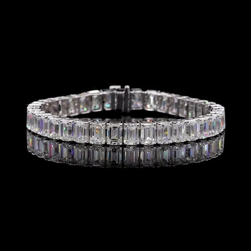 Emerald-Cut Tennis Bracelet, design GD-TB-030