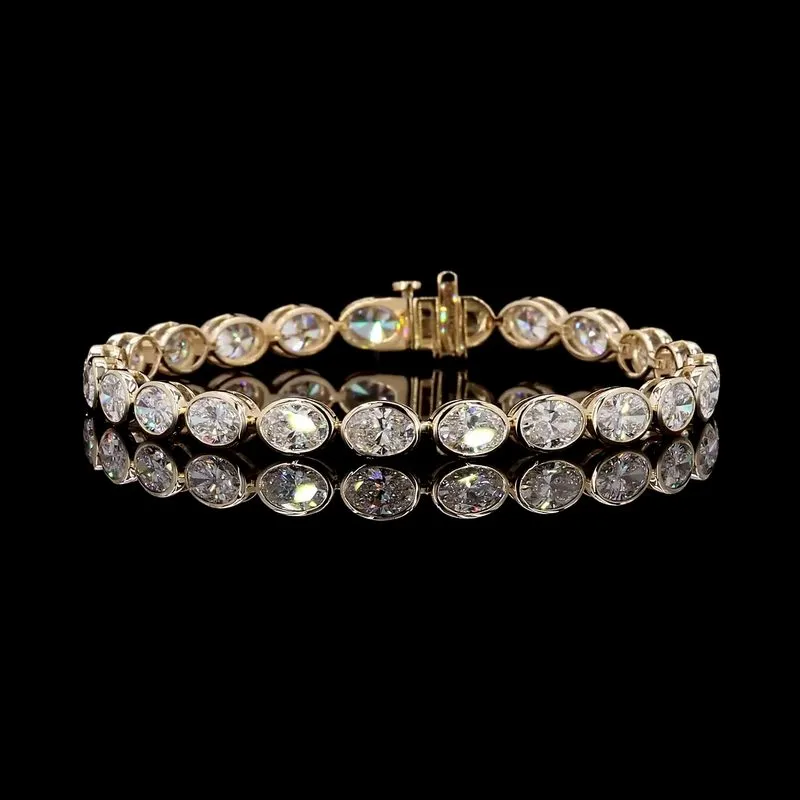 Oval Tennis Bracelet, design GD-TB-035