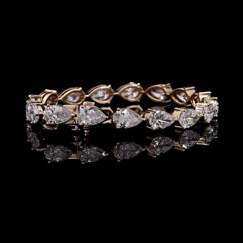 Pear Tennis Bracelet, design GD-TB-042