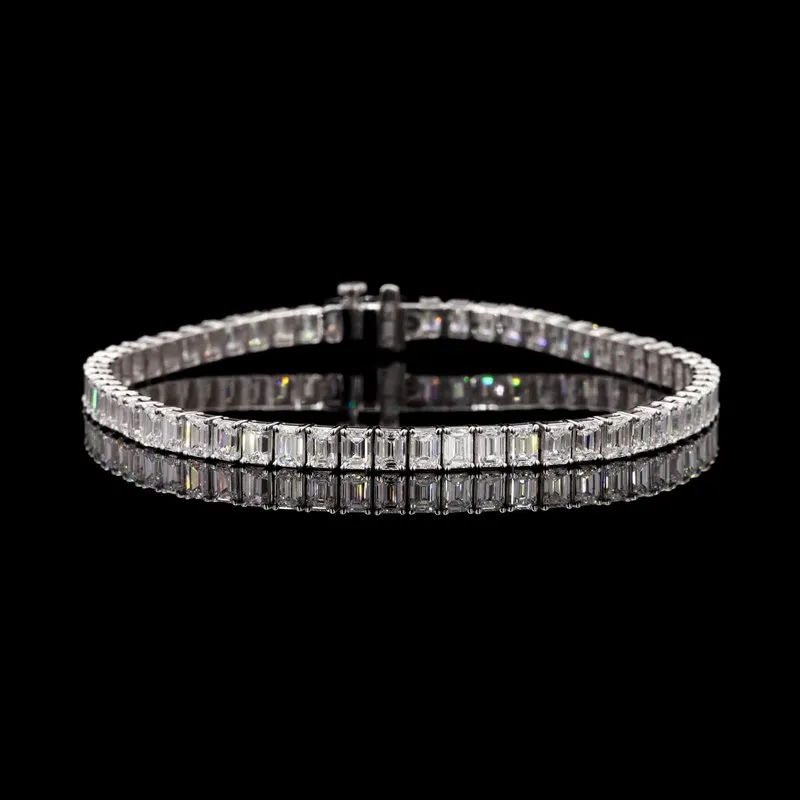 Emerald-Cut Tennis Bracelet, design GD-TB-044