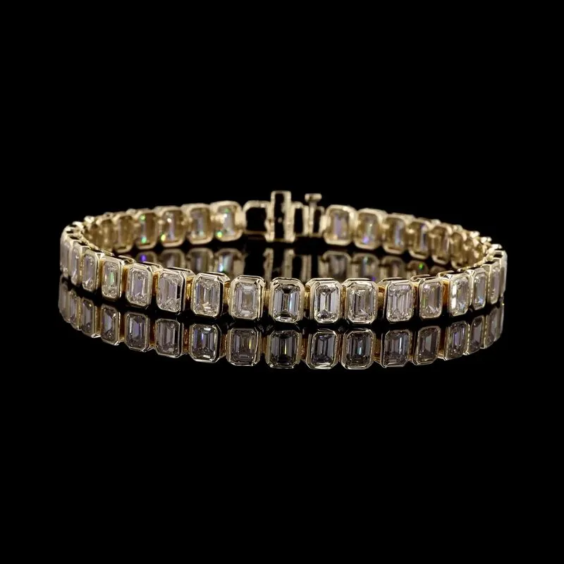 Emerald-Cut Tennis Bracelet, design GD-TB-045