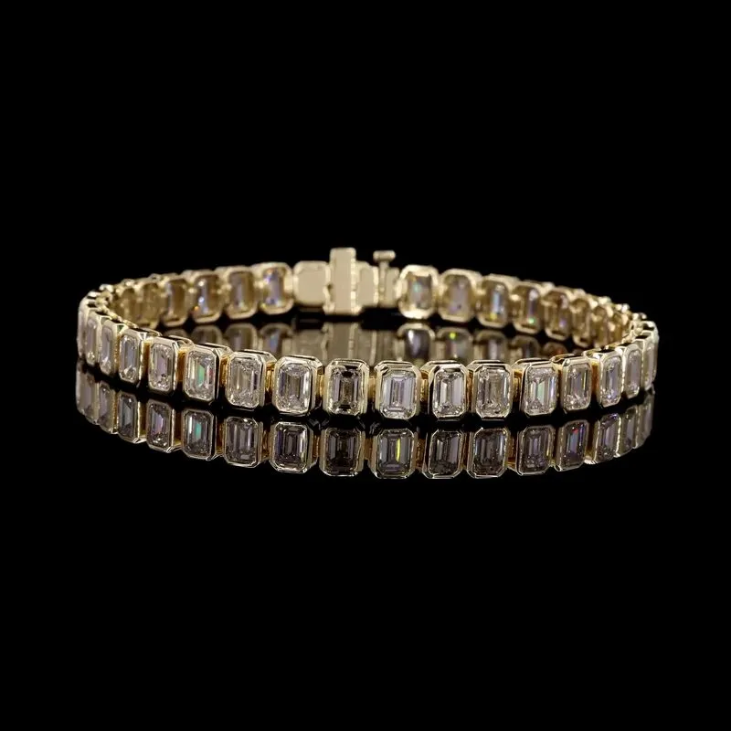 Emerald-Cut Tennis Bracelet, design GD-TB-049