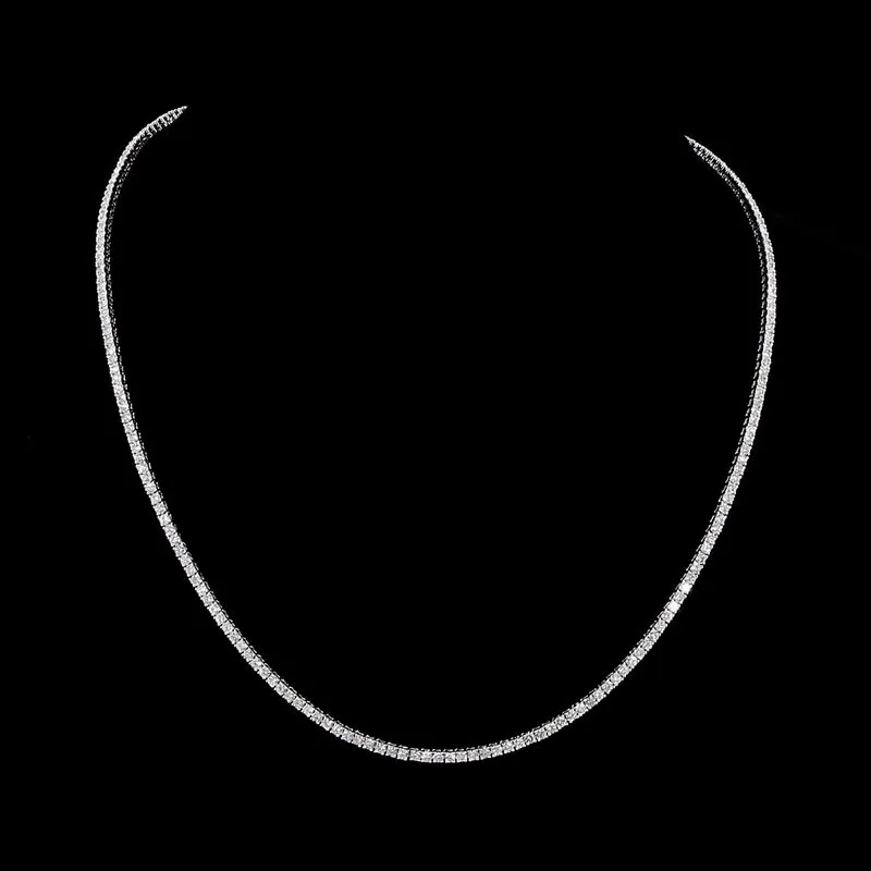 Round Tennis Necklace, design GD-TN-044
