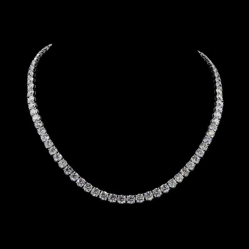 Round Tennis Necklace, design GD-TN-050