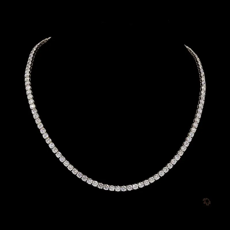 Round Tennis Necklace, design GD-TN-051