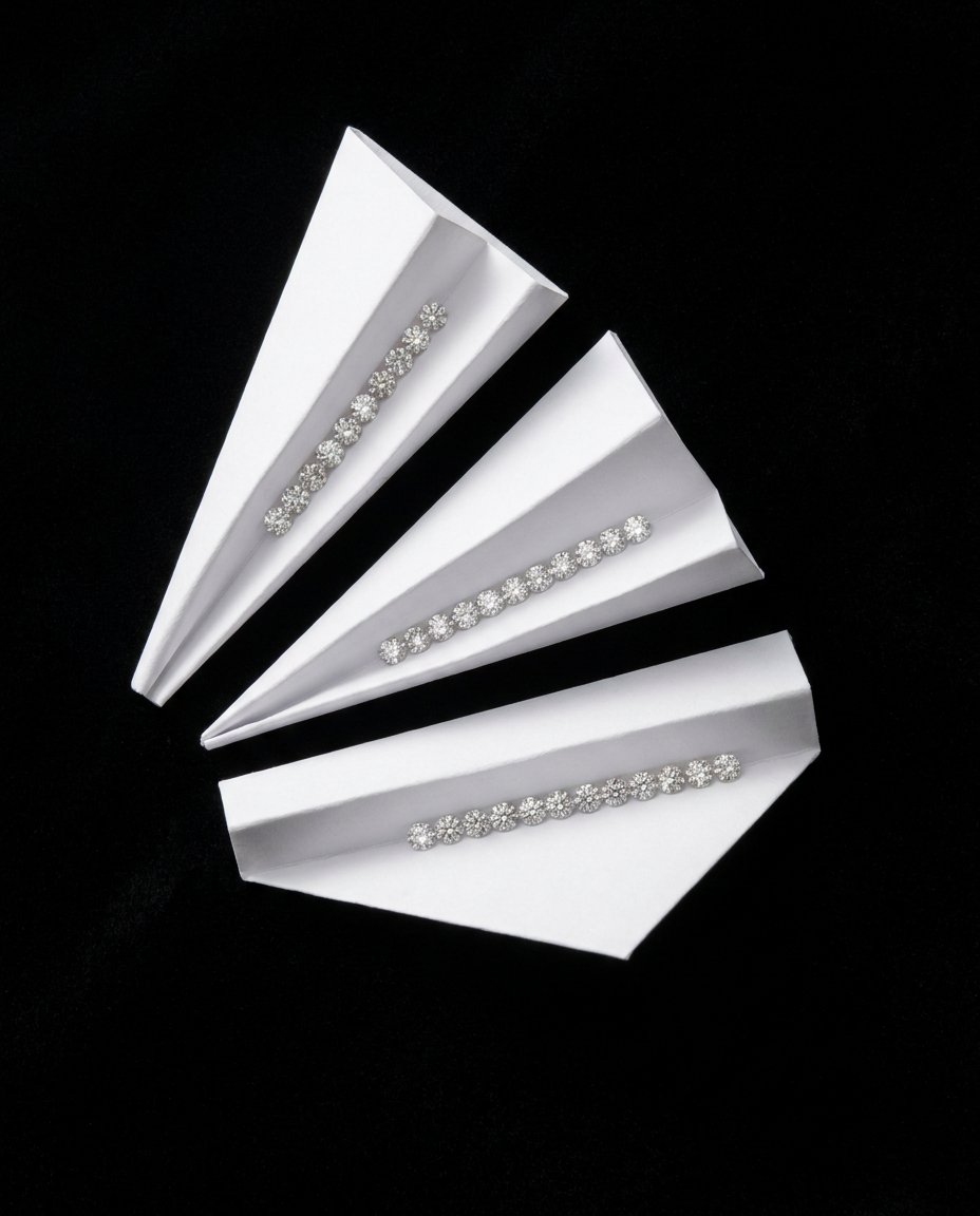 The Melee Diamond Size Chart MM to Carat to Sieve, with Calibration Tolerances