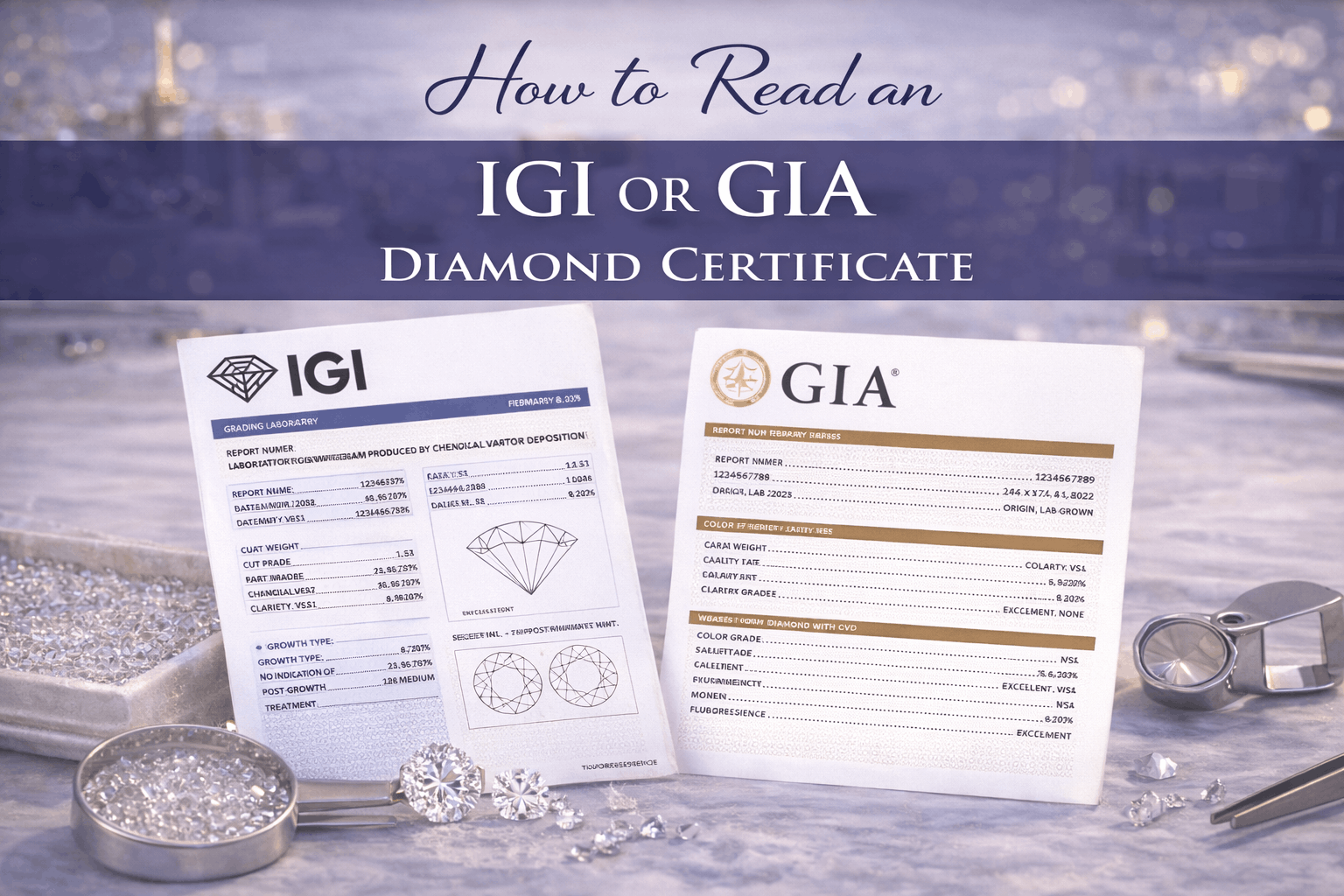 How to Read an IGI or GIA Diamond Certificate: A Step-by-Step Guide for Retailers