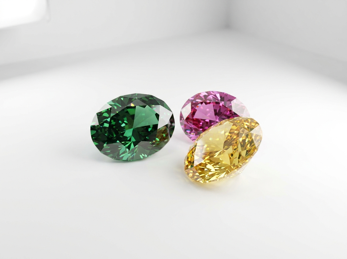 Fancy Color Oval Diamonds Wholesale