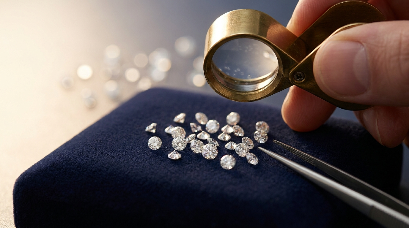 Natural Melee vs Simulants (Moissanite, CZ): How to Tell Them Apart
