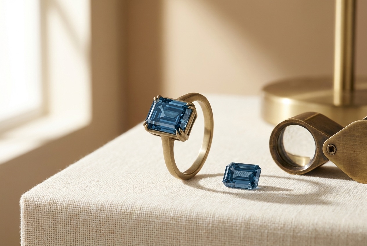 Fancy Color Emerald Cut Lab-Grown Diamonds Wholesale