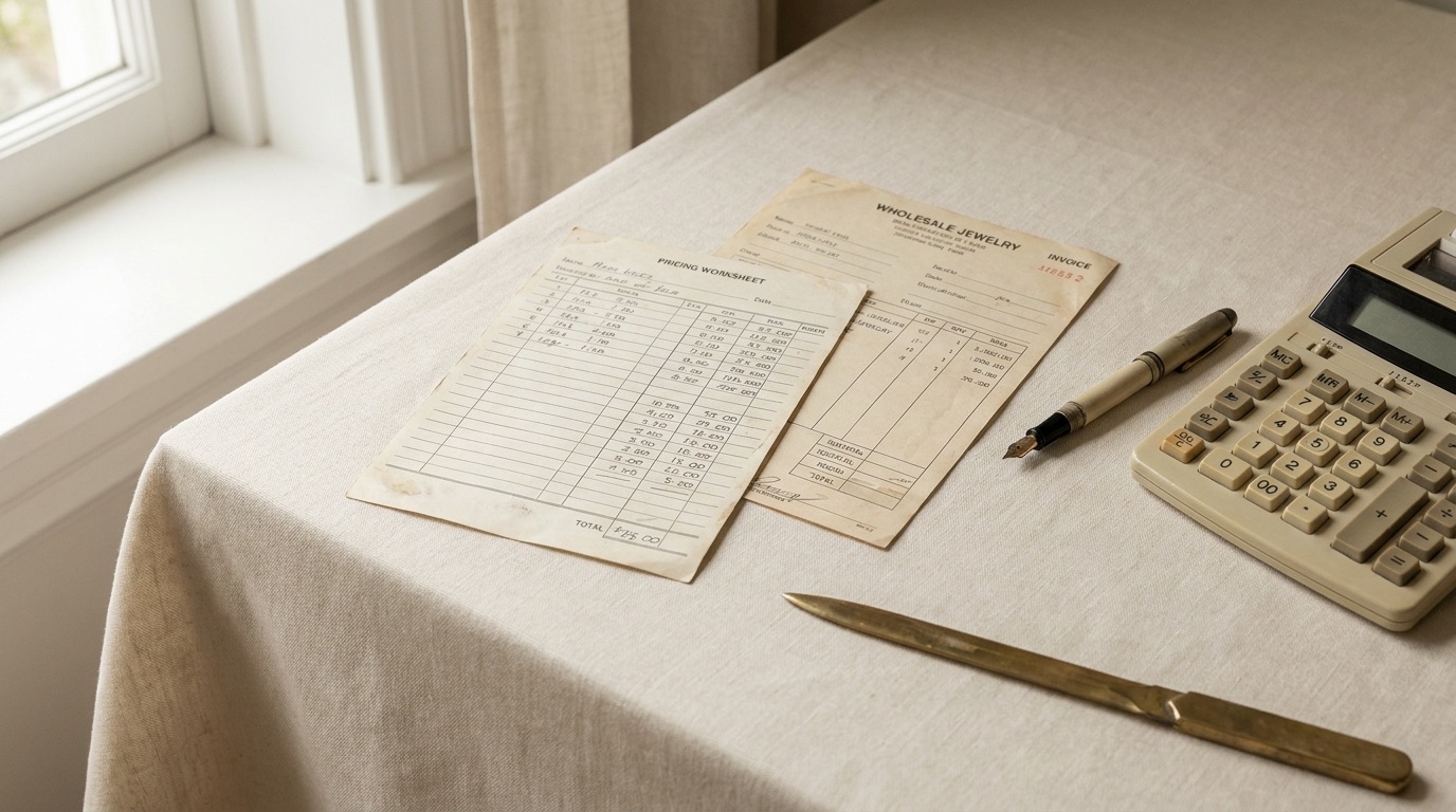 Jeweler's loupe resting on a diamond grading report next to loose certified stones