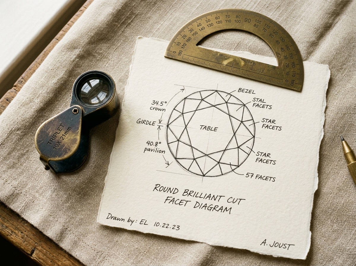 Certification paperwork, a brass letter opener, and an open desk calendar styled on cream linen