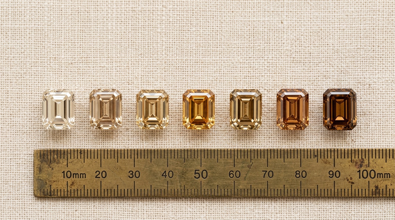 Champagne Emerald Cut Diamonds: Grading, Sourcing & Wholesale Guide