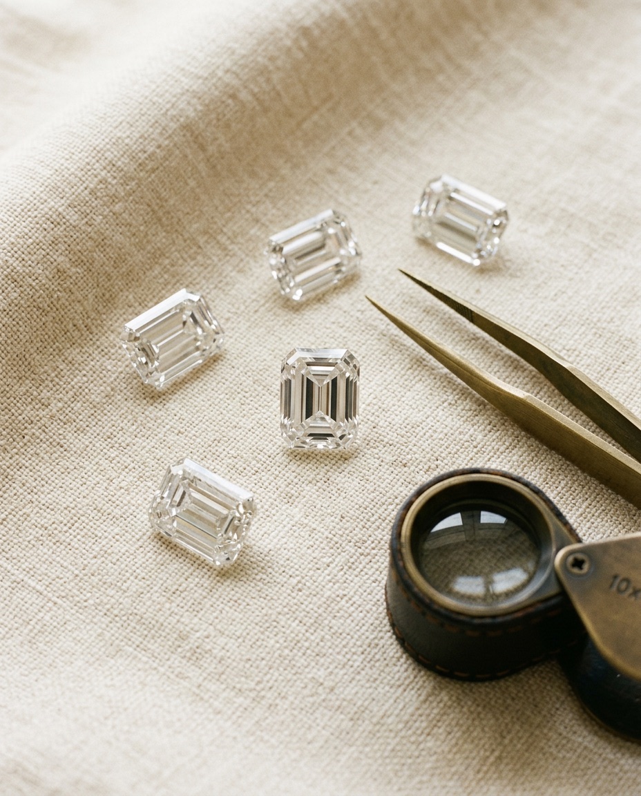 Emerald Cut Diamonds Wholesale NYC