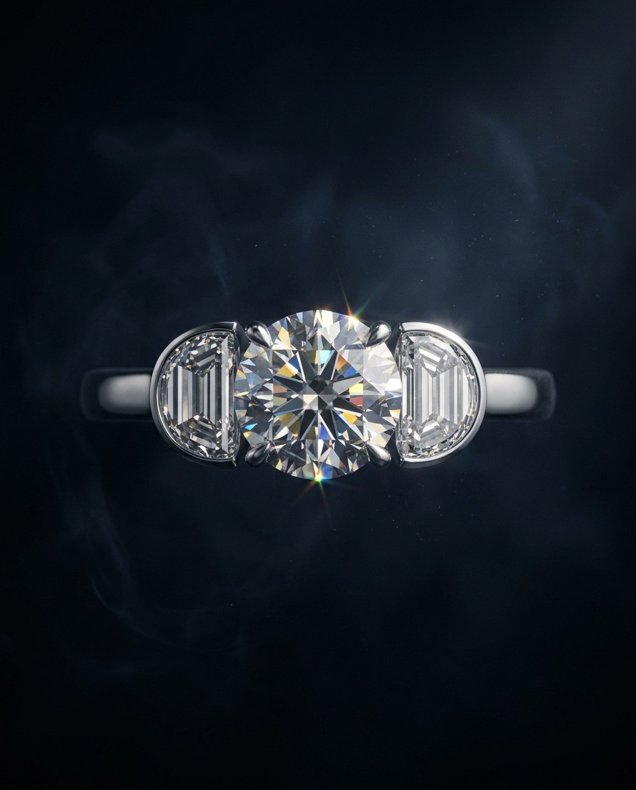 Half Moon Diamonds Wholesale
