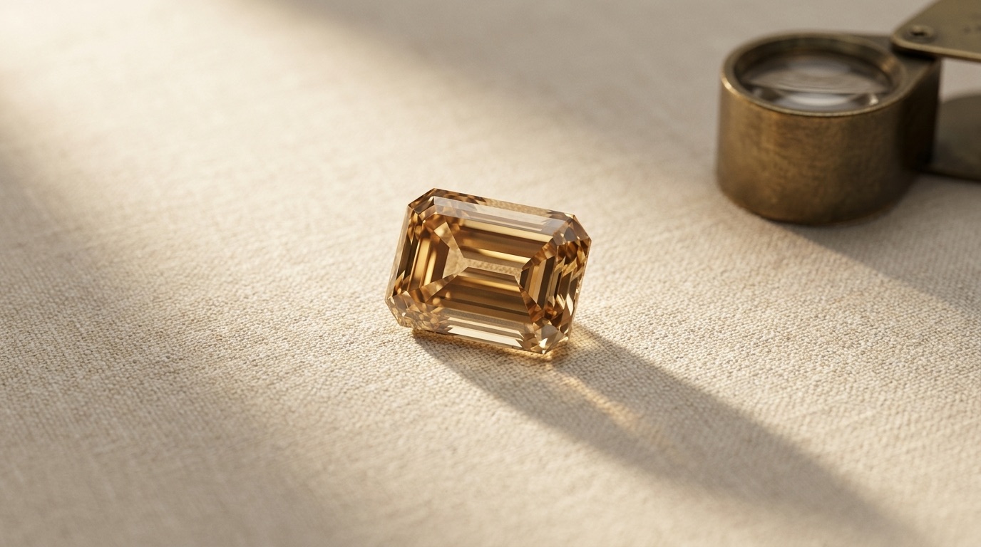 Champagne Emerald Cut Diamonds: Grading, Sourcing & Wholesale Guide