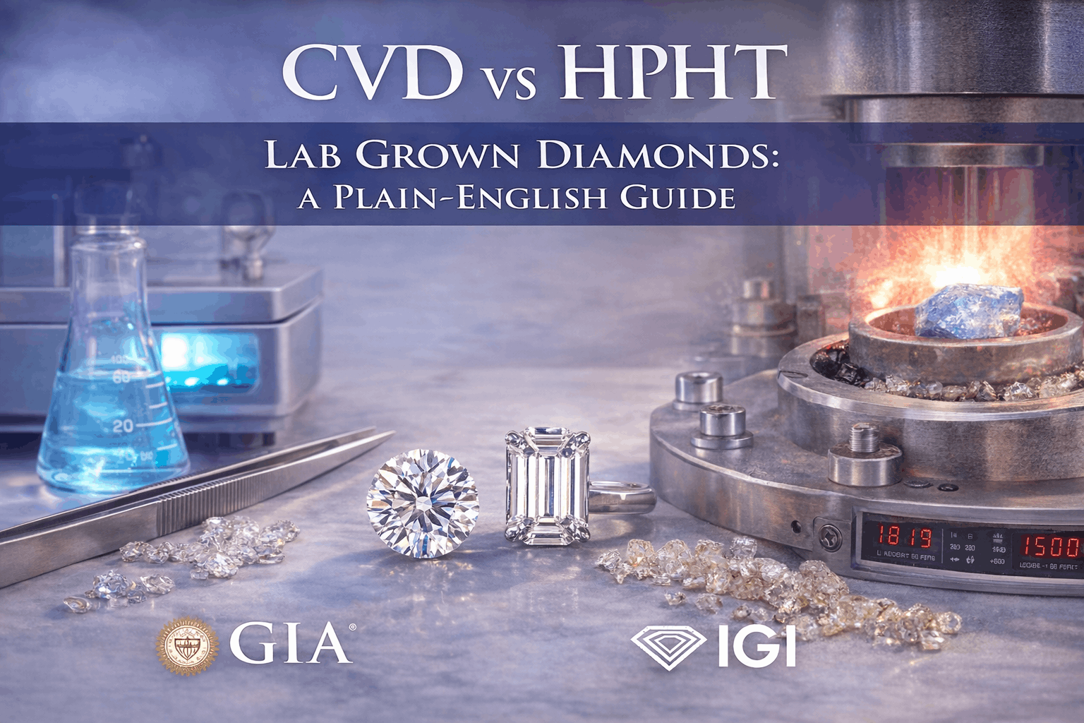 CVD vs HPHT Lab Grown Diamonds: A Plain-English Guide for Jewelers