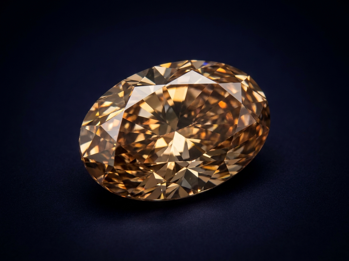 Champagne Oval Diamonds Wholesale