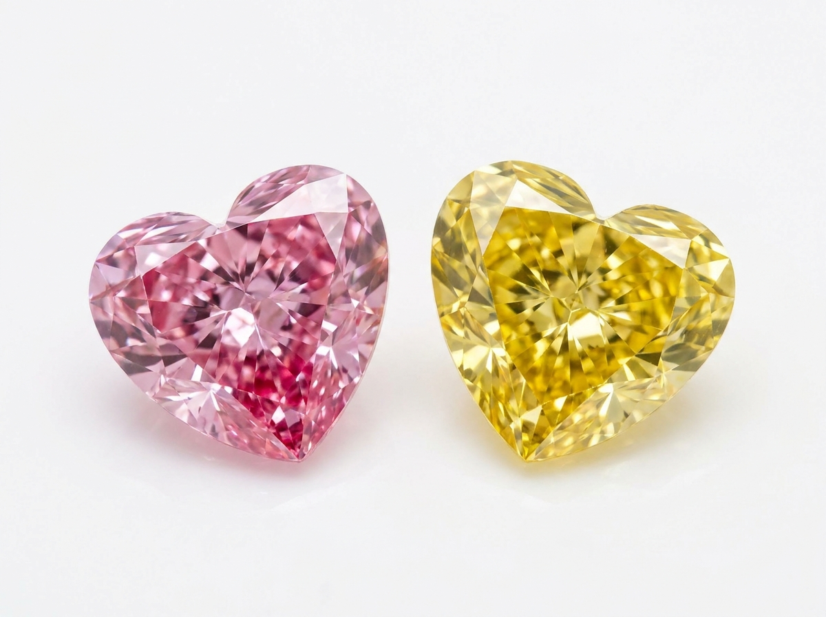 Fancy Color Heart Diamonds Wholesale