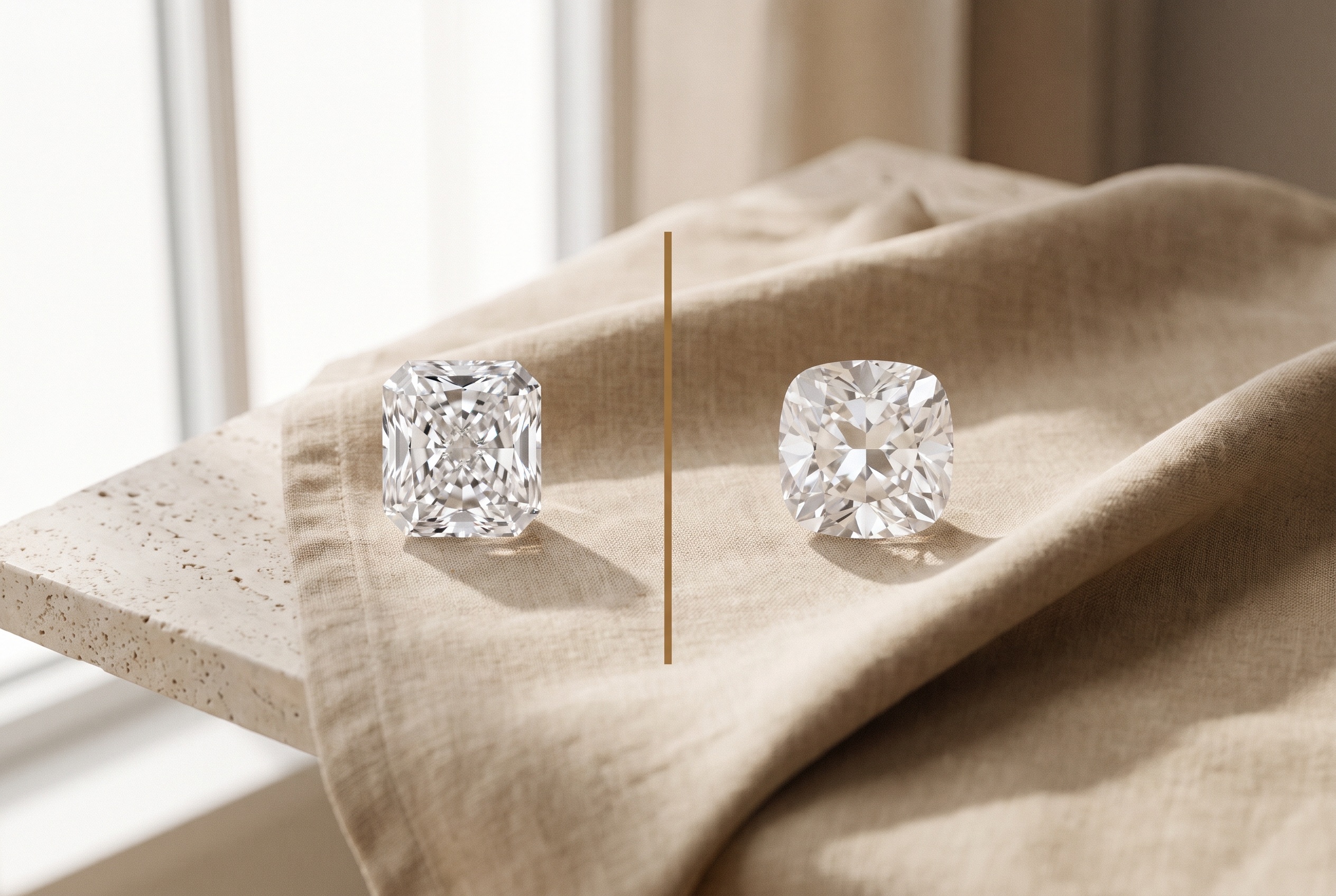Radiant vs Cushion Diamond: Wholesale Guide