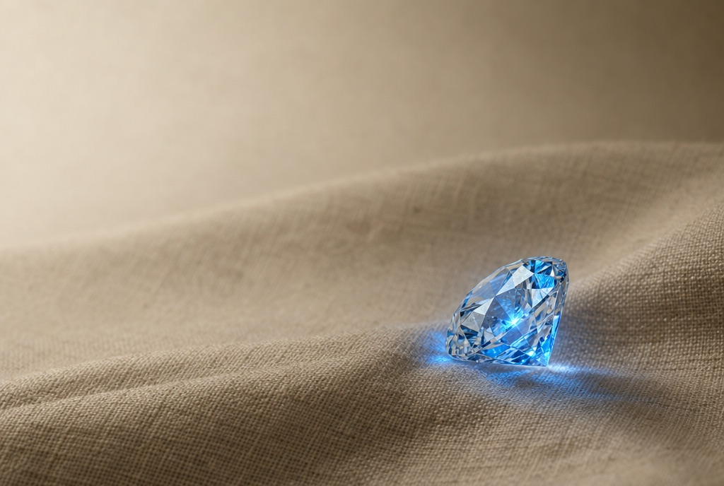 Strong Blue Fluorescence Diamond Guide